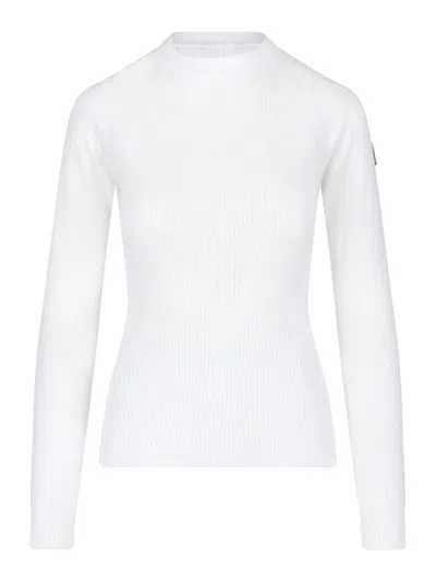 Moncler Logo Sweater In White