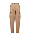 Moncler Water-repellent Hardshell Trousers In Nude