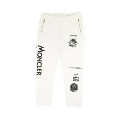Pre-owned Moncler Logo Sweatpants 'white/black' | Men's Size S