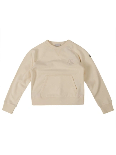 Moncler Kids' Logo Sweatshirt& Short Set In White