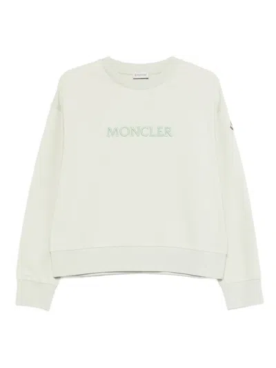 Moncler Logo Sweatshirt In White