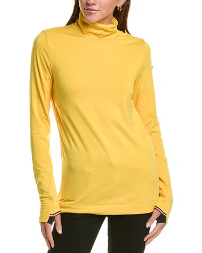 Moncler Logo Sweatshirt In Yellow