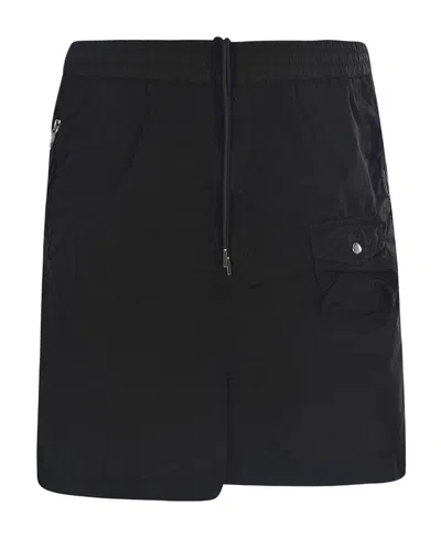 Moncler Logo Swimming Trunks In Black