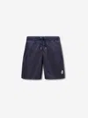 Moncler Swim Shorts With Elastic Waistband And Pockets In Blue