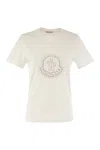 Moncler Logo Cotton White T-shirt