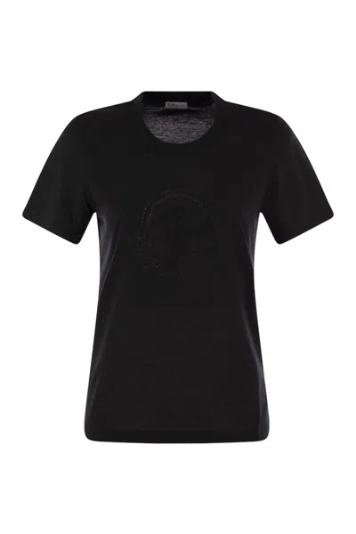 Moncler Logo T-shirt In Black