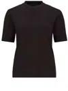 Moncler Cotton Jersey Crewneck T-shirt In Black