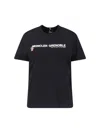 Moncler Contrasting Logo T-shirt In Animal Print