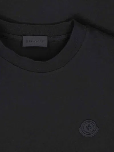 Moncler Logo T-shirt In Black