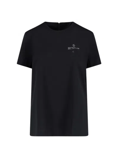 Moncler Logo T-shirt In Black  