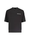 Moncler Grenoble Embossed Logo Cotton Jersey T-shirt In Black