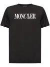 Moncler Mens Black Crewneck Brand-print Regular-fit Cotton-jersey T-shirt Xxl In Black