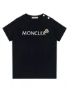 Moncler Stretch Jersey T-shirt Kids In Black