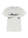 Moncler Embroidered Short Sleeve Crew Neck T-shirt In White