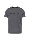 Moncler Logo-print Short-sleeve T-shirt In Gray