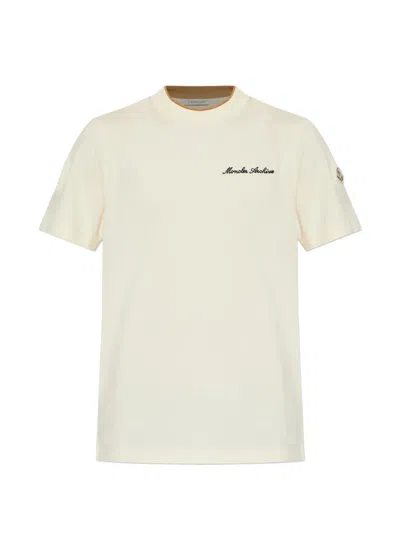Moncler Logo T-shirt In Gray