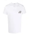 Moncler Double Logo Patch Cotton T-shirt In White
