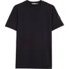 Moncler Flocked-logo T-shirt In Navy Blue