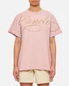 Moncler Women Logo T-shirt In Pink