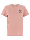 Moncler T-shirt With Embroidery In Pink