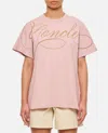Moncler Women Logo T-shirt In Rose