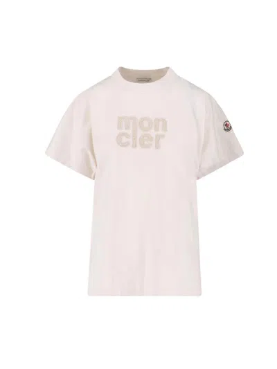 Moncler Logo T-shirt In White