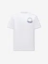 Moncler Printed T-shirt In Cotton In White