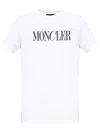 Moncler Logo Print T-shirt In White
