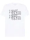 Moncler Logo Print Crewneck T-shirt In White