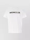 Moncler Logo T-shirt With Short Sleeves And Crew Neck In White