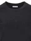 Moncler Logo T-shirt With Studs In Black