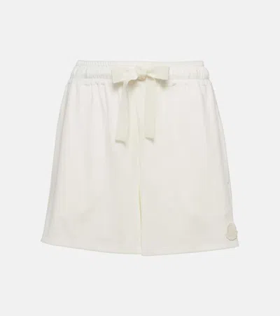 Moncler Logo Technical Shorts In White