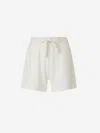 Moncler Logo Technical Shorts In White