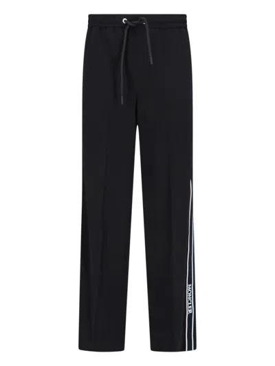 Moncler Logo Track Pants In Black  