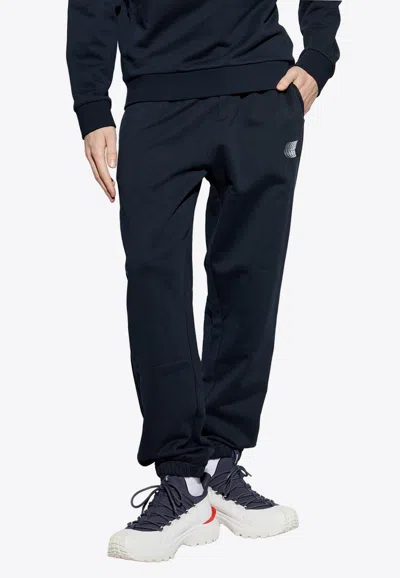 Moncler Logo Track Pants In Blue
