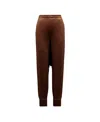 Moncler Logo Tracksuit Bottoms In Walnut Brown