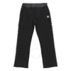 Moncler Logo Sided Drawstring Waist Track Pants In Black
