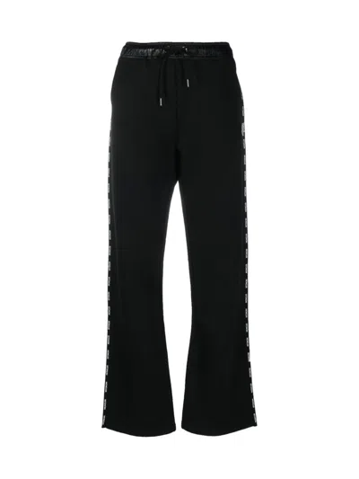 MONCLER MONCLER LOGO TRIM DRAWSTRING TRACK PANTS