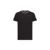 Moncler Short-sleeved Cotton T-shirt In Black