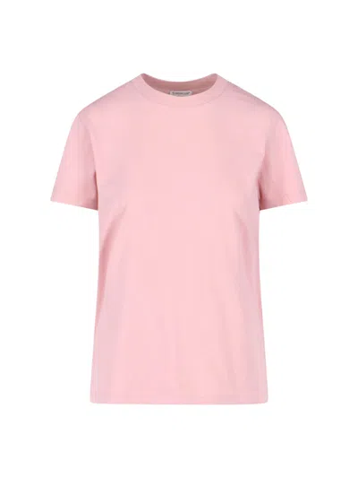 Moncler T-shirt Logo In Pink