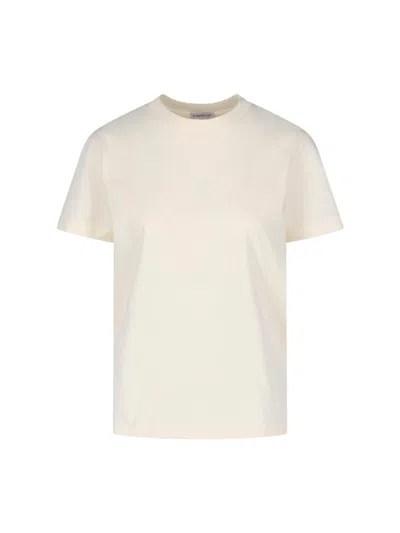 Moncler T-shirt Logo In White