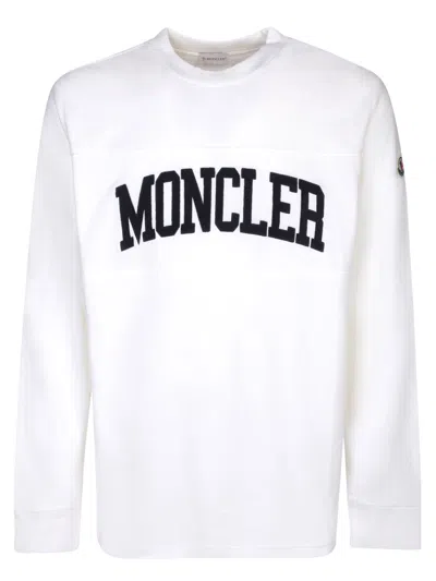 Moncler Logo University White Sweatshirt