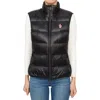 Moncler Down Vest In Black