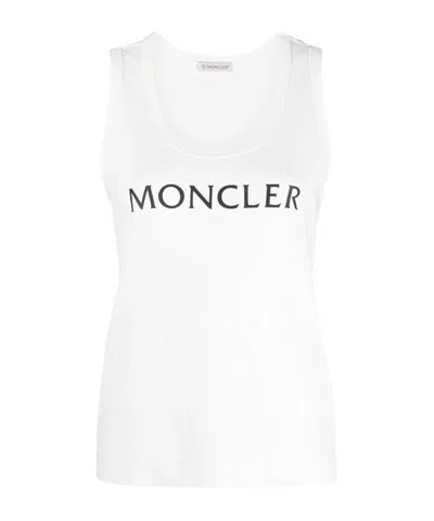 Moncler Logo Vest In White