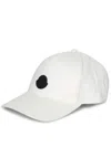 Moncler Cotton Baseball Cap In White