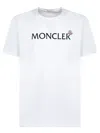 Moncler Enfant Logo Printed Crewneck T-shirt In White
