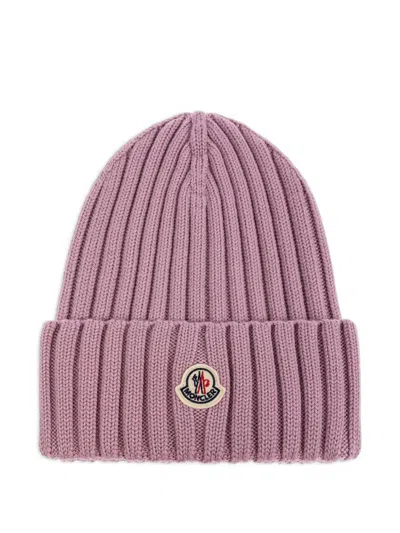 MONCLER MONCLER LOGO WOOL BEANIE