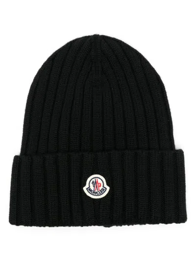 Moncler Logo Wool Beanie