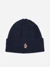 MONCLER LOGO WOOL BEANIE