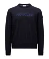 Moncler Lightweight Wool Pullover Sweater In Blue
